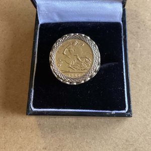 Half Sovereign Gold Ring