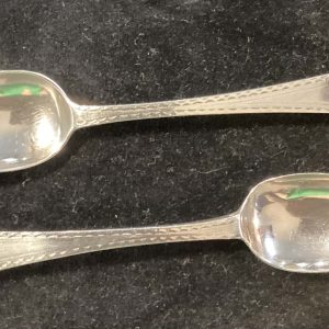 Pair of Hester Bateman Silver Spoons