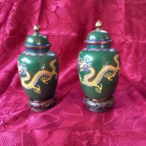 Pair of Cloisonné Vases