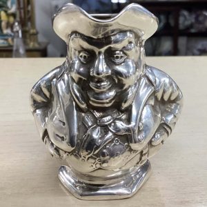 Antique Miniature Silver Toby Jug